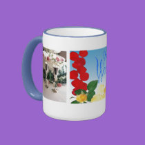 Our Wedding Day Flowered (1) [ CUSTOMIZE ] mugs