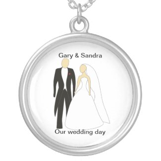 Our wedding day jewelry necklace