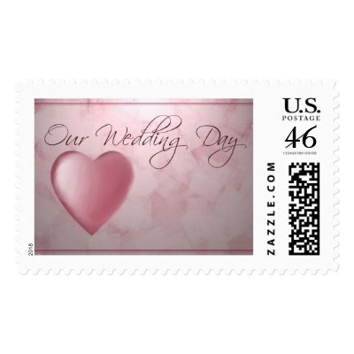 Our Wedding Day Postage Stamps