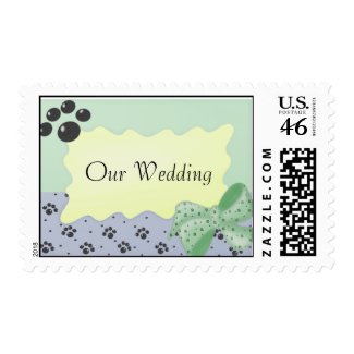 Our Wedding Dog Postage stamp