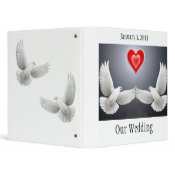 Our Wedding Doves Avery Binder binder