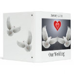 Our Wedding Doves Avery Binder