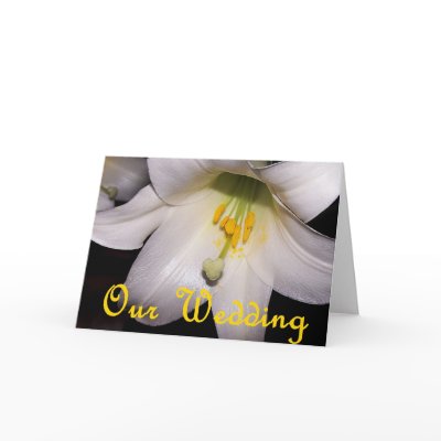 Our Wedding Easter Lily Card by JoniceC