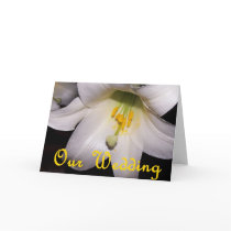 Our Wedding Easter Lily Card