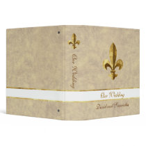 Our Wedding Fleur-de-lis 3 Ring Binders