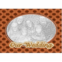 Our Wedding floral photo frame photo sculptures