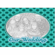 Our Wedding floral photo frame photo sculptures