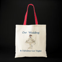 Our Wedding In Fabulous Las Vegas Cake-B&G Card bags