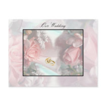 Our Wedding Invitation Postcard by elenaind Our Wedding Invitation Postcard