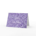 Our Wedding invitations, shades of purple card