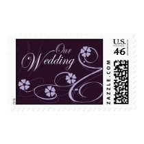Our Wedding * Lavender Flowers postage