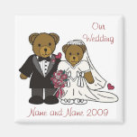 Our Wedding Magnet Teddy Bears