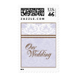 Our Wedding Medium Postage-Lavender & Brown postage