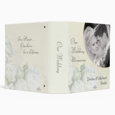 Our Wedding Memories Personalized Photo Album 3 Ring Binder