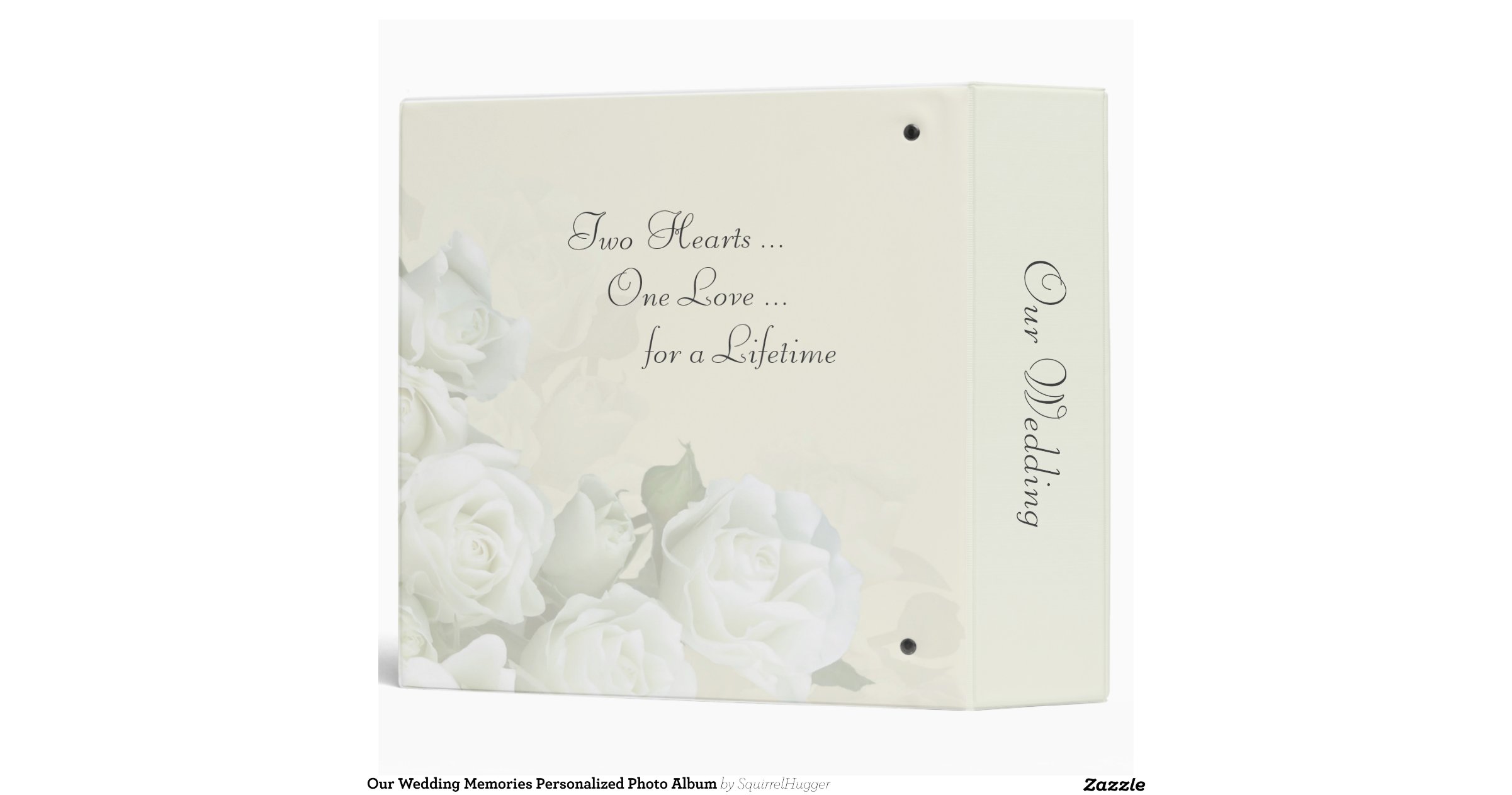 Our Wedding Memories Personalized Photo Album Vinyl Binders Zazzle