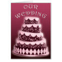 Our Wedding : Pink Cake : cards
