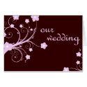 Our Wedding : Pink Flowers : cards