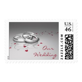 Our Wedding postage stamp