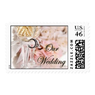 Our Wedding postage stamp