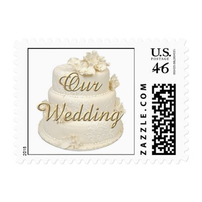 Our Wedding postage stamps