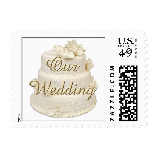 Our Wedding postage stamps Zazzle