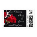 Our Wedding Red Rose stamp