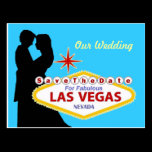 Our Wedding "Save The Date" Las Vegas Card postcards