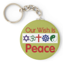 Our Wish PEACE Keychain