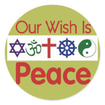 Our Wish PEACE Sticker