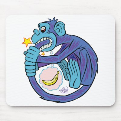 Ouroboros Monkey Mousepad by ApeLad