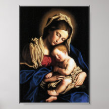 Ours Lady and the boy Jesus Posters