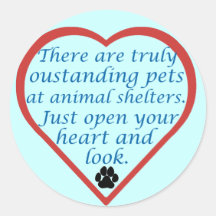 Oustanding Pets Round Sticker