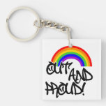 Out and Proud Acrylic Keychains