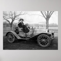 Out For a Ride: early 1900s Poster
