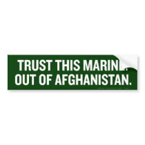 Out of Afghanistan Bumper Sticker