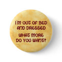Out of Bed buttons by SillyShirts Out of Bed buttons