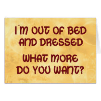 Out of Bed cards by SillyShirts Out of Bed cards