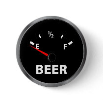 Out of Beer Fuel Gauge Button