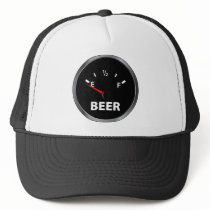 Out of Beer Fuel Gauge Trucker Hats