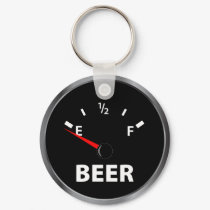 Out of Beer Fuel Gauge keychains