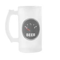 Out of Beer Fuel Gauge mugs