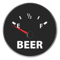 Out of Beer Fuel Gauge Stickers