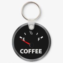 Out of Coffee Fuel Gauge keychains