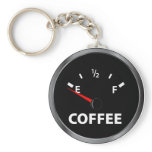 Out of Coffee Fuel Gauge keychains