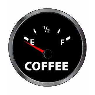 Out of Coffee Fuel Gauge shirt