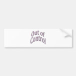 Out of Control arc plum Bumper Sticker