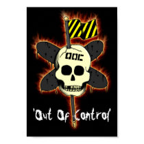 'Out Of Control' - Flamed Logo Poster posters