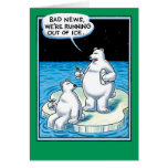 Out Of Ice Funny Card