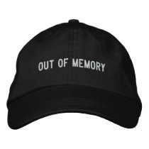 out of memory embroidered hats by funnycustomtshirts out of memory embroidered hats