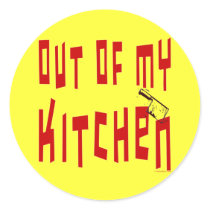 Out of My Kitchen Saying stickers by momsretro Out of My Kitchen Saying stickers